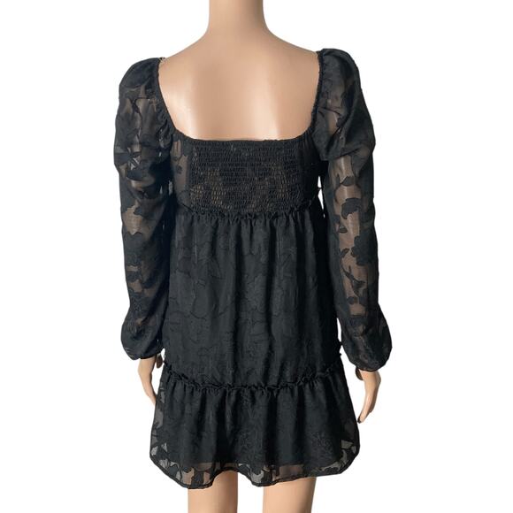Bloomfield Collection Mini Dress Womens Small Floral Black - Picture 2 of 13
